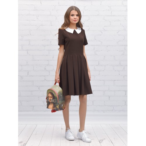 Платье детское Шф1052 Ностальжи коричневый